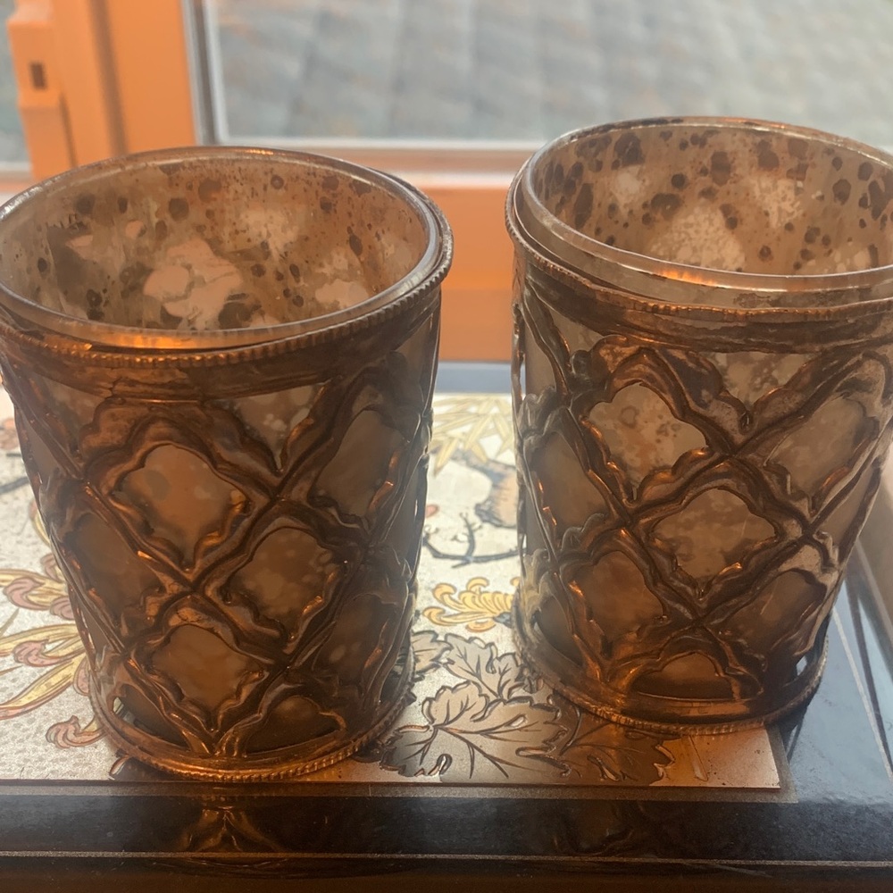 Vintage-Inspired Glass Candle Holders